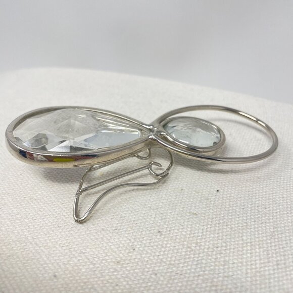 Guardian Angel Faceted‎ Glass Suncatcher Hanging Ornament Silver-Tone - Picture 3 of 7